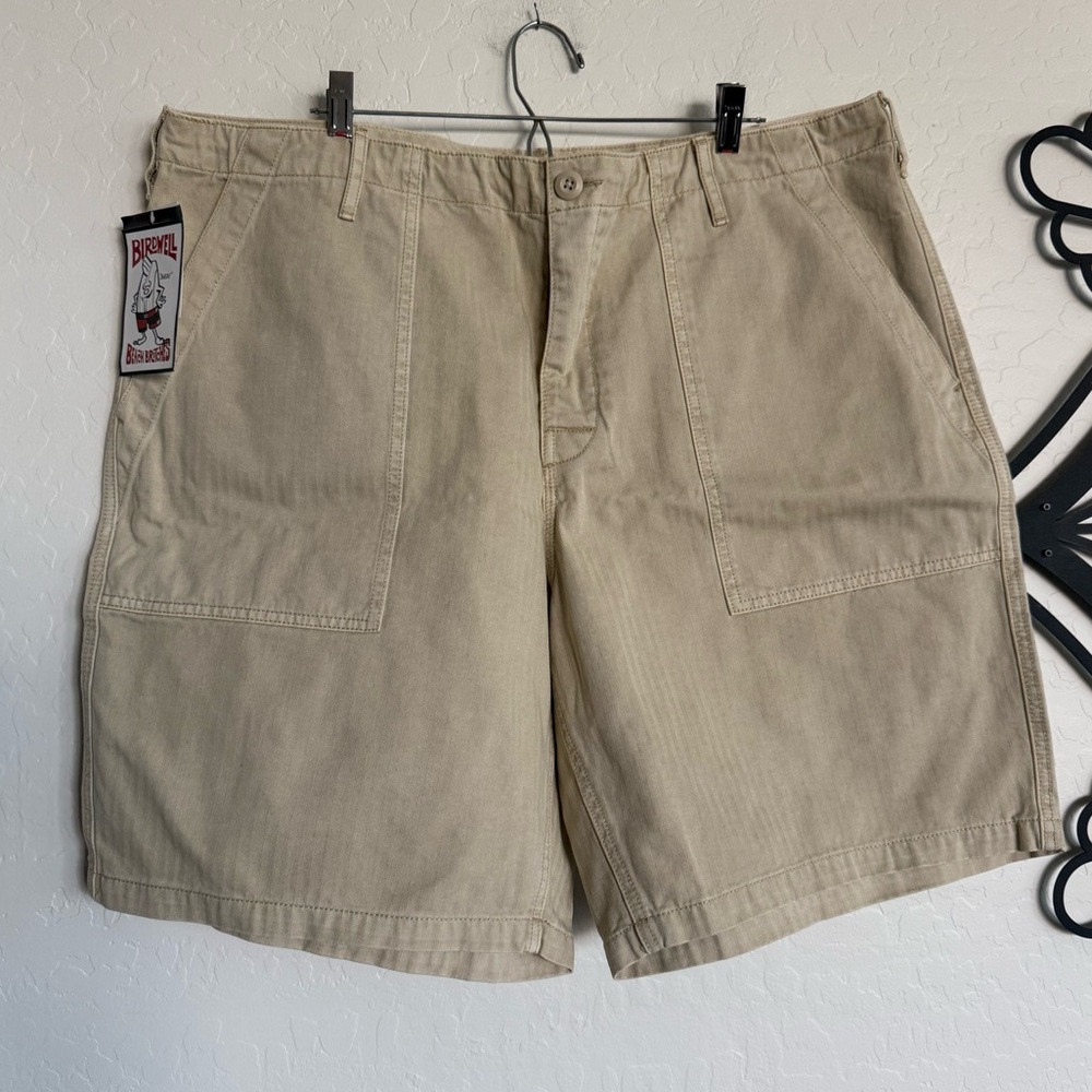 BIRDWELL Beach Britches Men's Beige Aloha Outdoor Hiking Shorts - NEW - 40